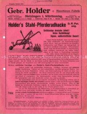 Stahl-Pferderadhacke