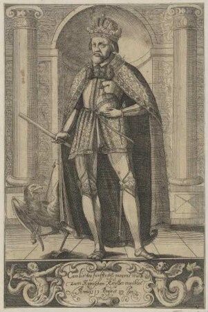 Bildnis des Carolus V., römisch-deutscher Kaiser