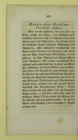 Saxen oder Sachsen
