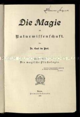 Abhandlung über die Magie als Naturwissenschaft, Bd. 2