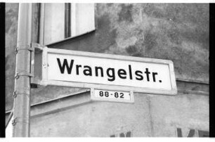 Kleinbildnegativ: Wrangelstraße, 1982