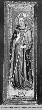Altar für die Annunziata-Kapelle : Rechter Eckpilaster mit acht Heiligen