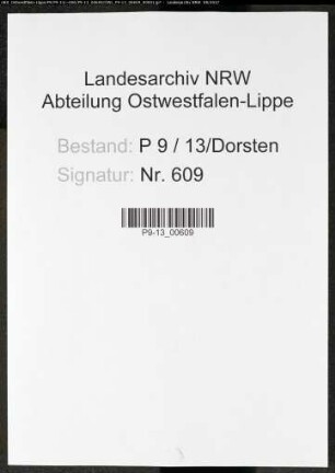 Sterberegister Standesamt Dorsten
