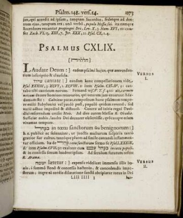 Psalmus CXLIX.