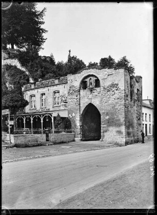 Valkenburg aan de Geul, Niederlande. Berkelpoort der Ruine Valkenburg
