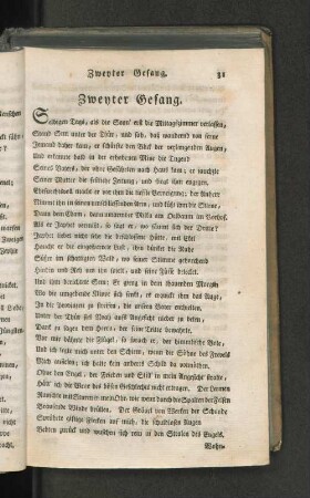 Zweyter Gesang.
