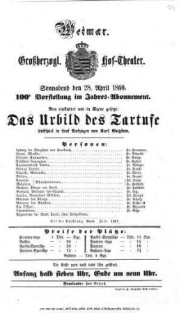 Das Urbild des Tartufe