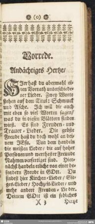 Vorrede. Andächtiges Hertze