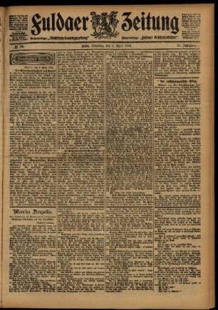 Ausgabe vom Dienstag, den 05. April 1904.