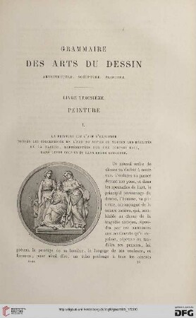 18: Grammaire des arts du dessin, 3, Peinture, 1-3 : architecture, sculpture, peinture