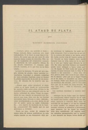El ataúd de plata