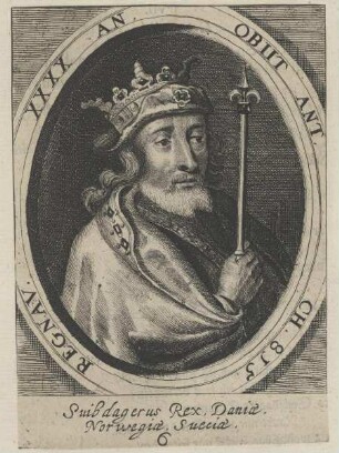 Bildnis von Suibdagerus, König der Dänen