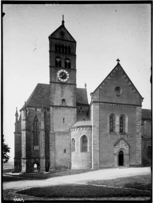Breisach Sankt Stephansmünster Außenansicht der Nordseite Ostabschnitt mit Querhaus, Chor und Turm