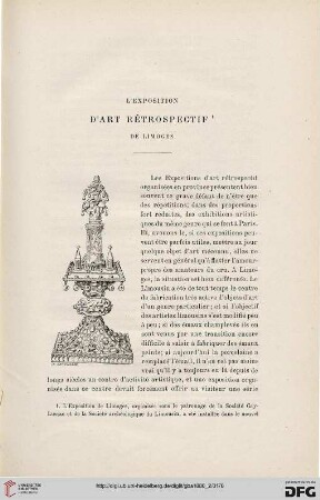 2. Pér. 34.1886: L' exposition d'art rétrospectif de Limoges