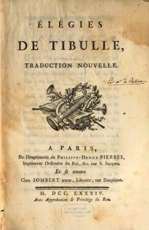 Élégies de Tibulle