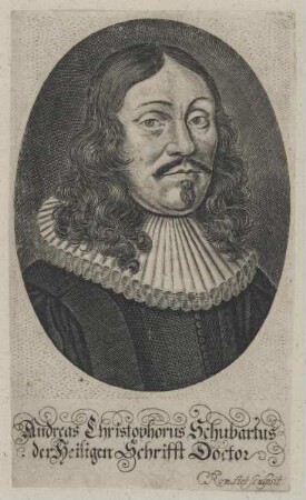 Bildnis des Andreas Christophorus Schubartus