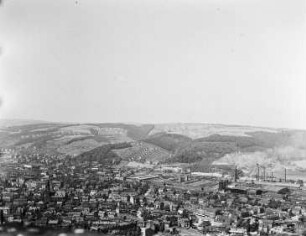 Freital : Blick vom Windberg auf die Stadt