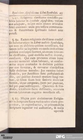 ubi & de Symbolis, Articulis & Fundamento fidei.
