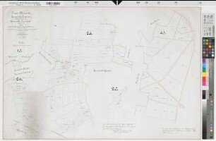 Greven (Greven), Rentengutsache Pentrup, Katasterauszug Greven Flur 20,24,43, Saerbeck Flur 15