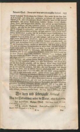 Der drey und siebenzigste Articul Von der Unkeuschheit wider die Natur, oder Sodomia.