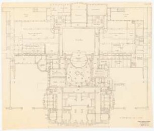Staatstheater Kassel: Grundriss 1. UG 1:200
