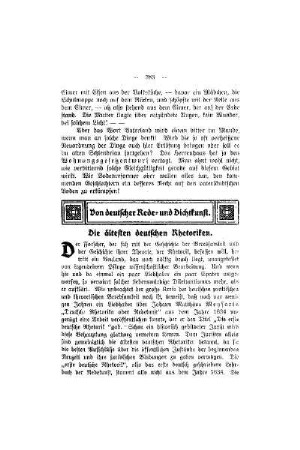 Von deutscher Rede- und Dichtkunst