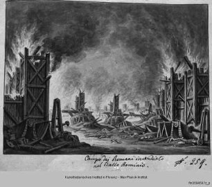 Sammlung von 116 Bühnenbildern (Raccolta di 116 scene teatrali) : Bühnenbildentwurf für die Oper "Arminio"