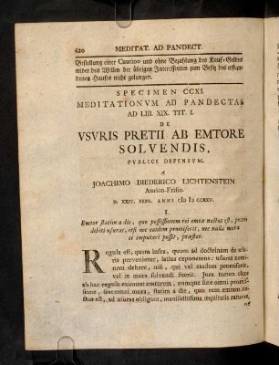 620-629, Sp. 211. De Usuris pretii ab emtore solvendis