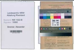 Entnazifizierung Alexander Brenner , geb. 01.01.1888 (Kaufmann)