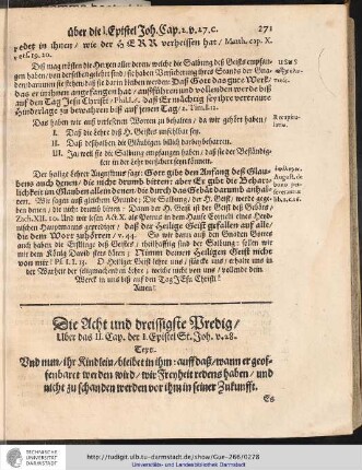 Die Acht und dreissigste Predig