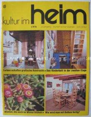 Fachzeitschrift für Wohnraumgestaltung "Kultur im Heim"