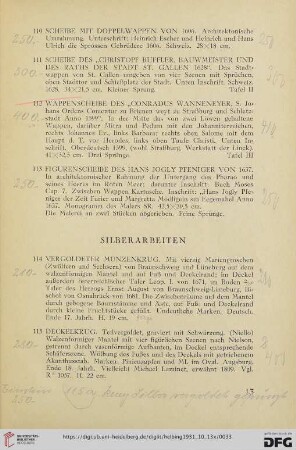 Silberarbeiten (Nr. 114-133)