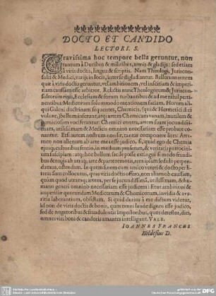 DOCTO ET CANDIDO LECTORI. S.