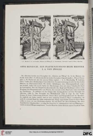 Ein Plattenzustand beim Meister I. A. von Zwolle