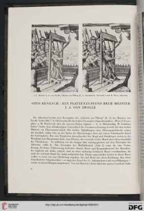 Ein Plattenzustand beim Meister I. A. von Zwolle