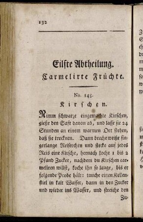 Eilfte Abtheilung. Carmelirte Früchte.