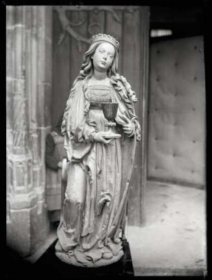 Evangelische Stadtkirche - Heilige Barbara - aus dem Hochaltar