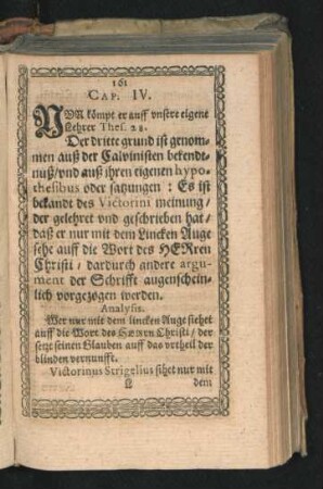 Cap. IV. Nun kömpt er auff unsere eigene Lehrer.
