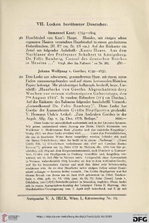 VII. Locken berühmter Deutscher (Nr. 381 - 386)