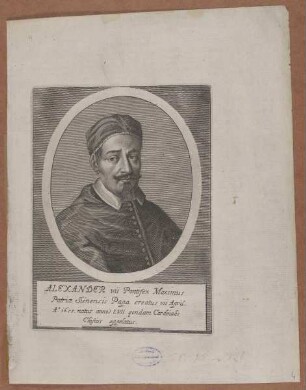 Bildnis des Papst Alexander VII.