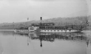 Personen-Seitenraddampfer "Loschwitz" (1899, Werft Laubegast) bei Salesel (Dolny Zalezly)