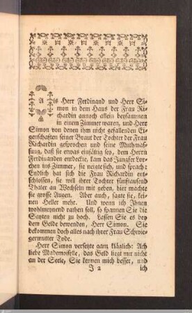 Der moralische Romanist. 3. Stück.