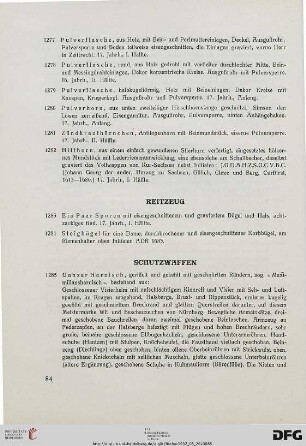 Reitzeug (Nr. 1283-1284)