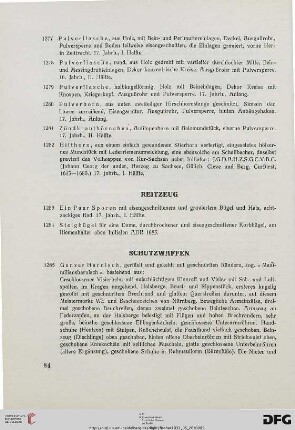 Reitzeug (Nr. 1283-1284)