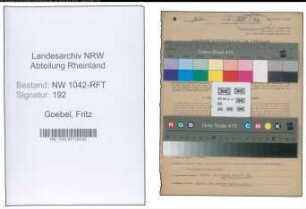 Entnazifizierung Fritz Goebel , geb. 19.08.1895 (Gastwirt)