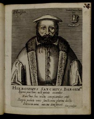 Hieronimus Sanchius Bargem.