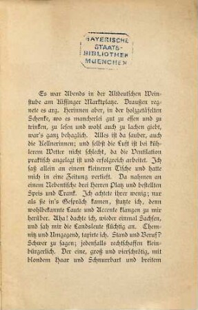 Sächsisches in Kissingen : Aus einem Briefe. Juni 1894. [Umschlagtitel.]