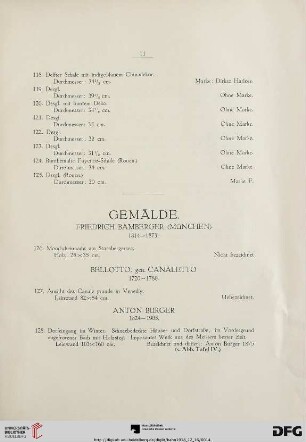 Gemälde (Nr. 126-138)