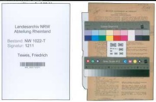 Entnazifizierung Friedrich Tewes , geb. 21.06.1891 (Stadtangestellter)