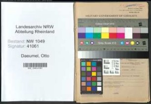 Entnazifizierung Otto Daeumel , geb. 18.08.1892 (Modellbauer)